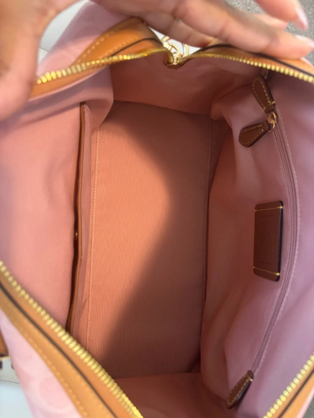 Coach signature coated